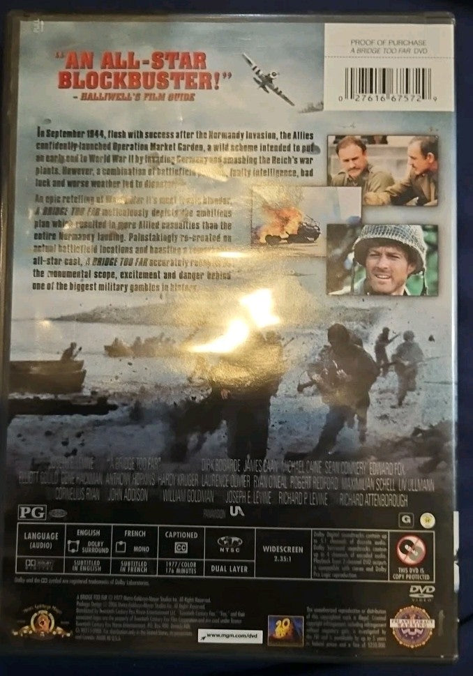 A Bridge Too Far (DVD, 1977) Sealed