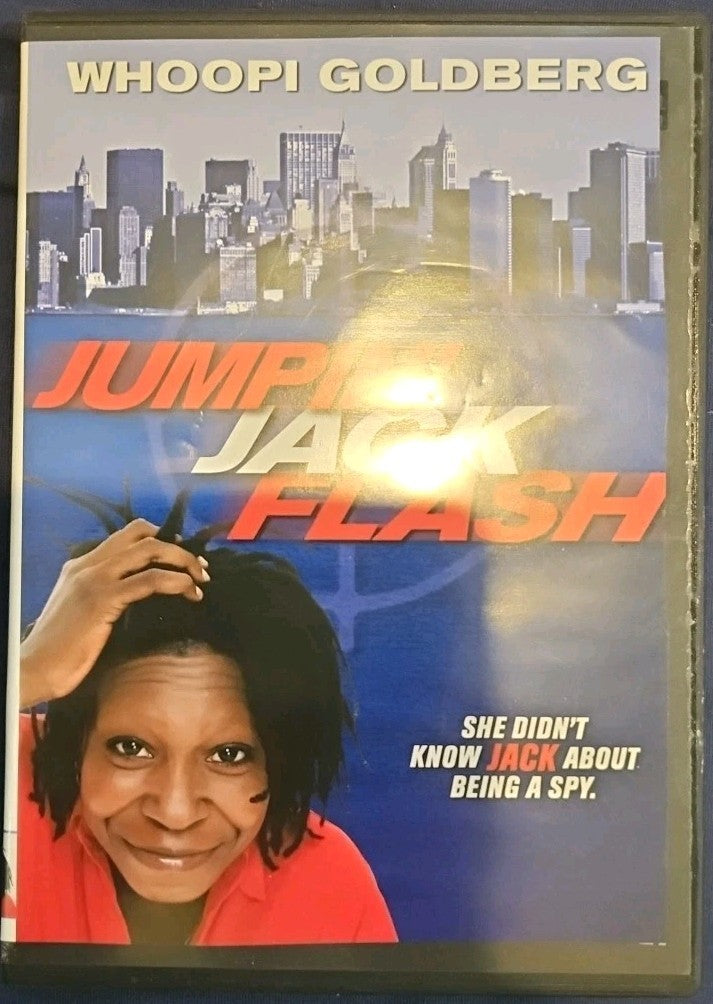 Jumpin' Jack Flash (DVD, 1986) Slim Case. Cropped Artwork