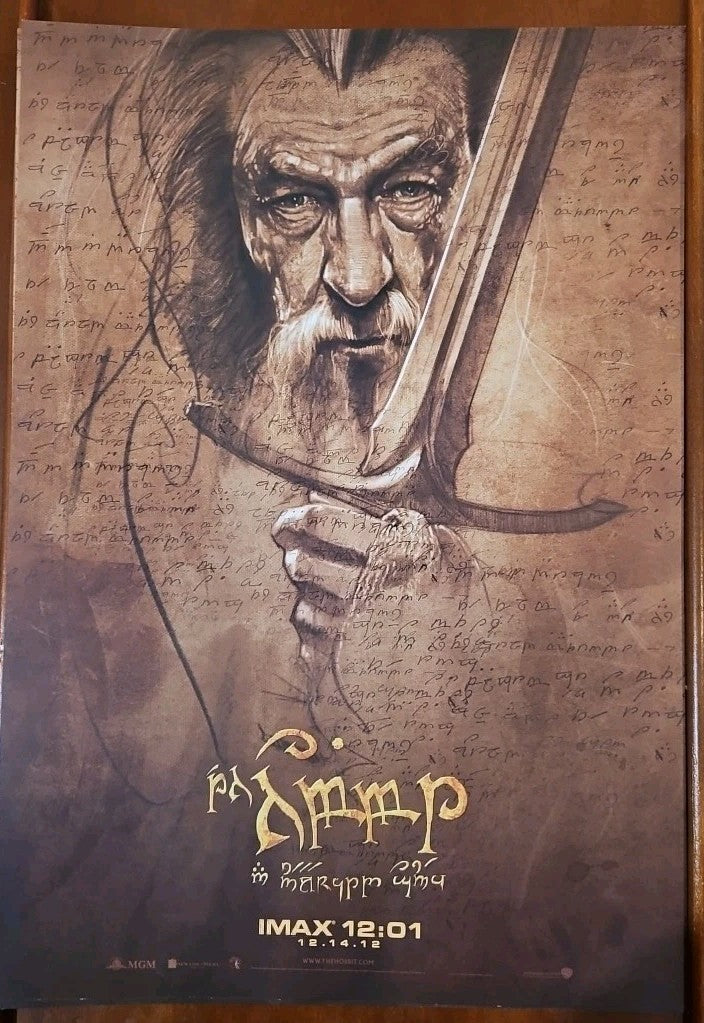 The Hobbit Movie Posters - Set of 4 - Original IMAX 2012 Limited Edition