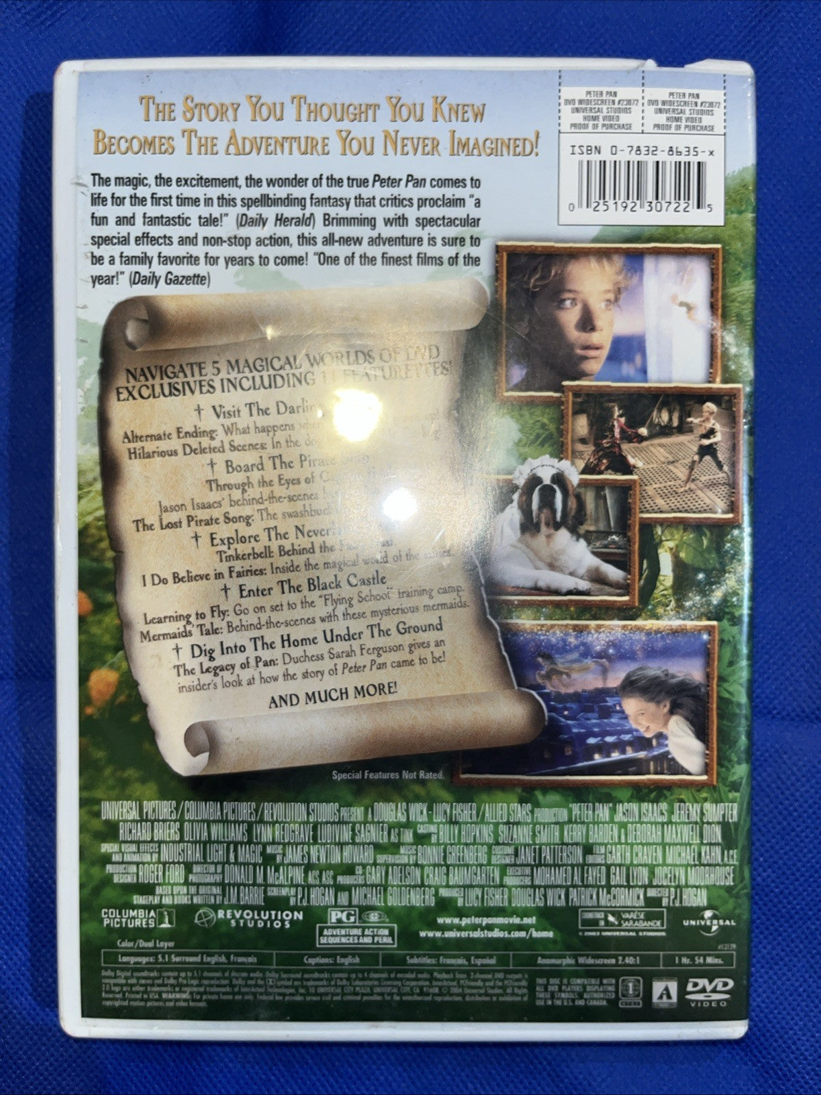 Peter Pan (DVD, 2003) Sealed