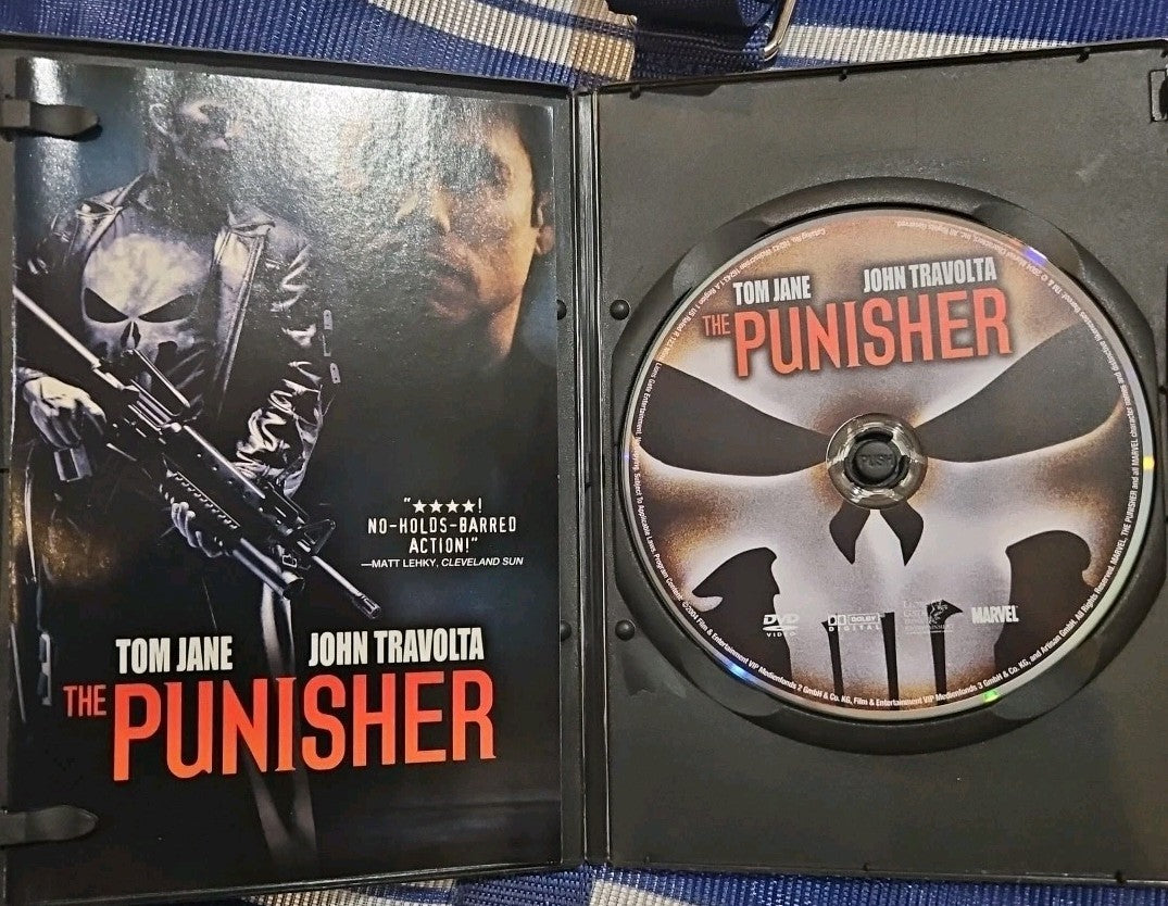 The Punisher (DVD, 2004) Slim case tested cropped artwork