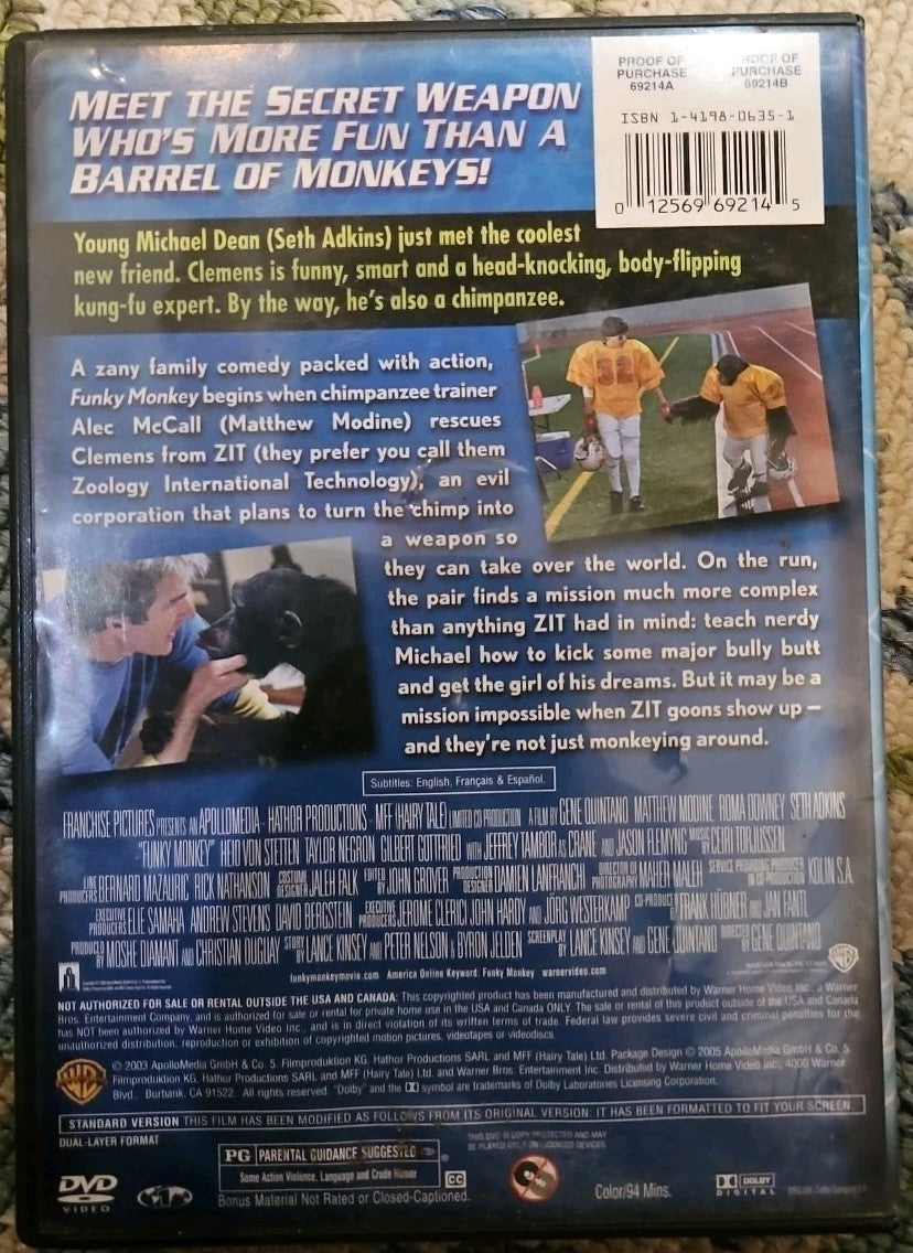 Funky Monkey (DVD, 2005) New Sealed