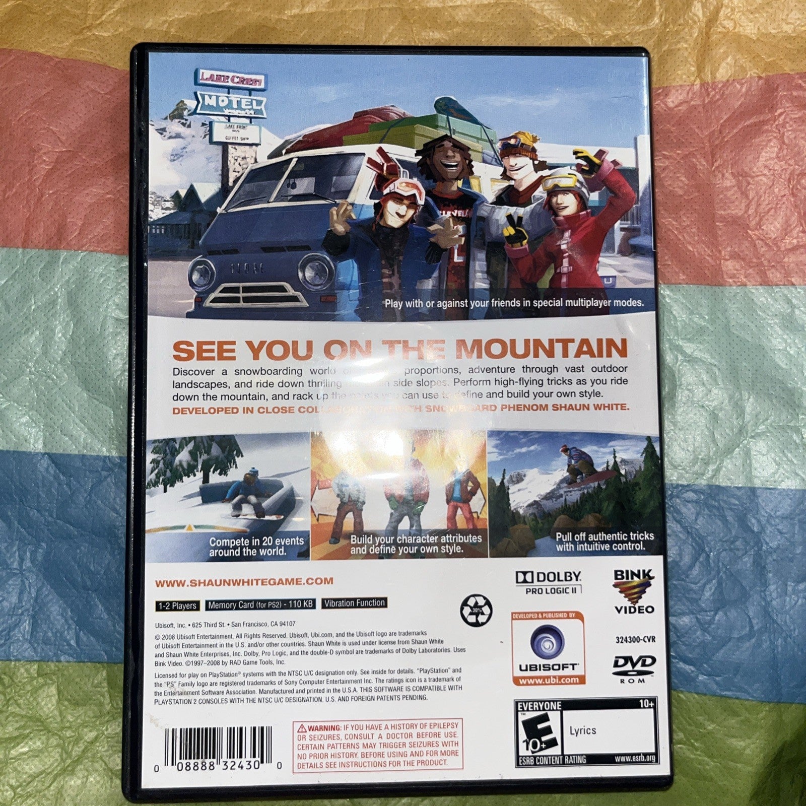 Shaun White Snowboarding (PS2) Tested. CIB W/Manual. No Scratches. See Pics