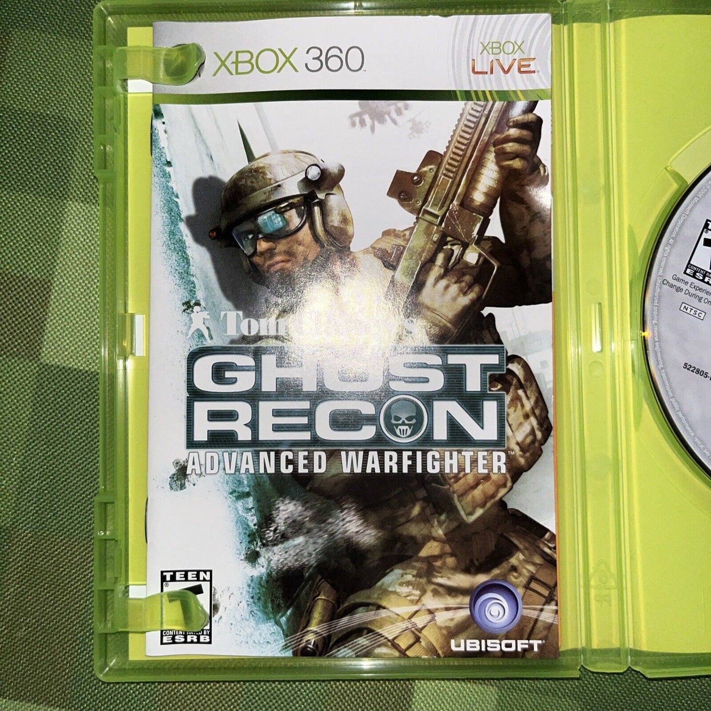 Tom Clancy's Ghost Recon: Advanced Warfighter (Xbox 360) CIB Manual New Case
