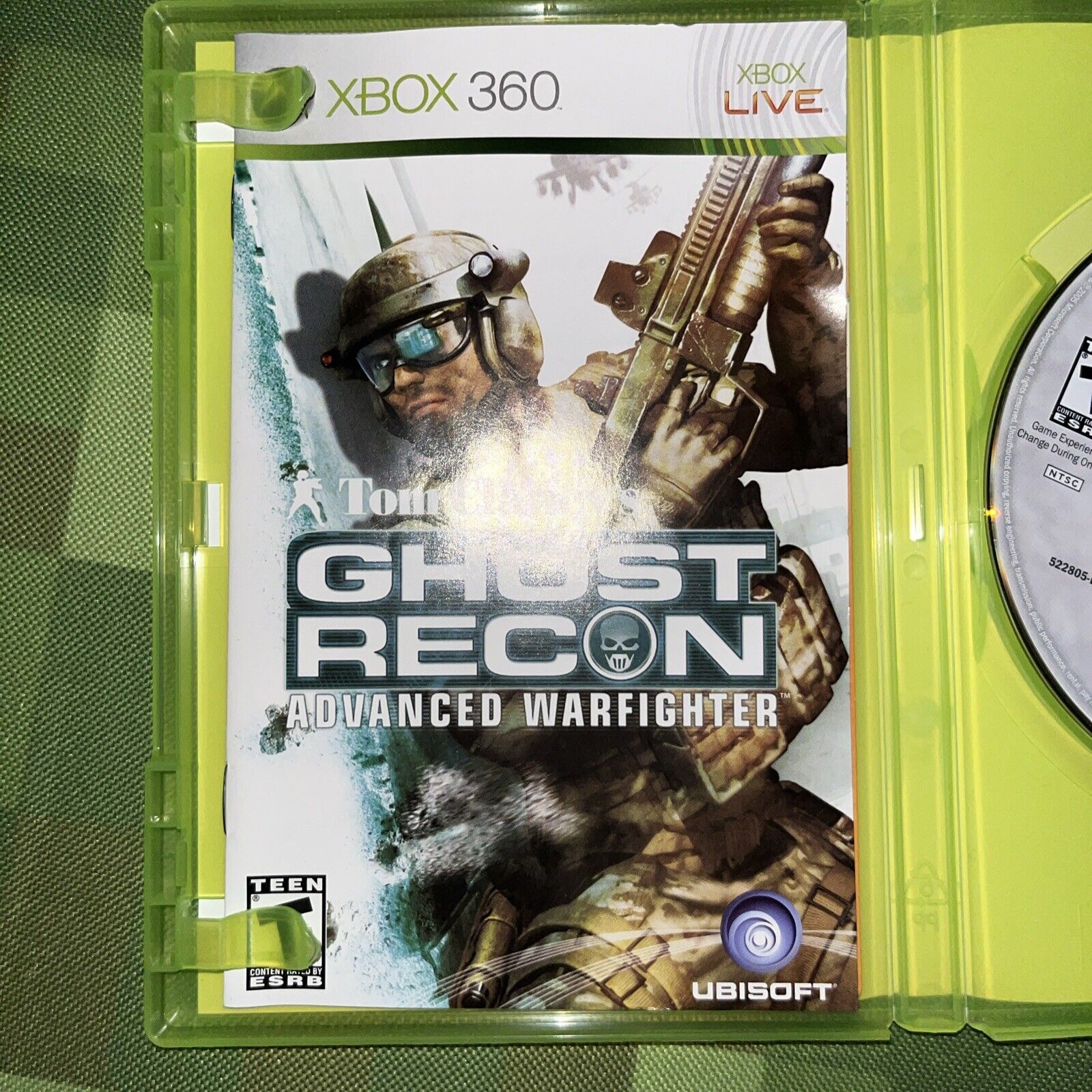 Tom Clancy's Ghost Recon: Advanced Warfighter (Xbox 360) CIB Manual New Case
