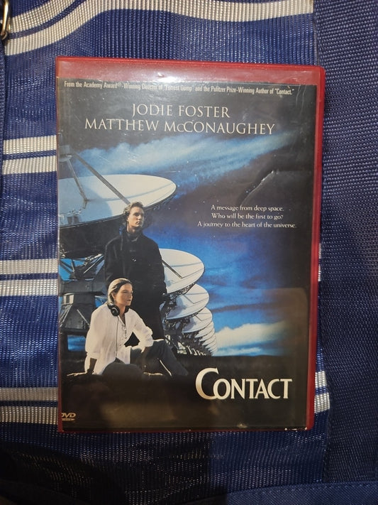 Contact (DVD, 1997) Slim case tested cropped artwork.