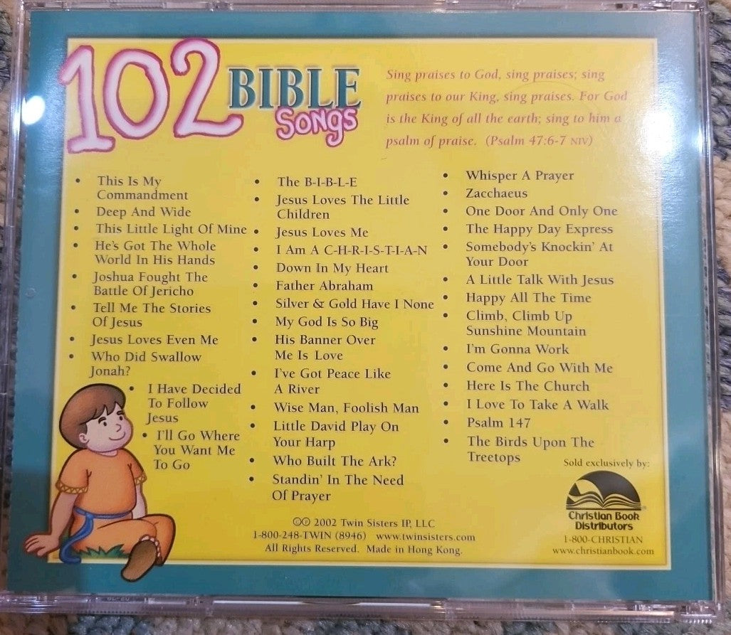 102 Bible Songs -3 Hours Of Music (3 CDs) New Sealed Ships 1st Class