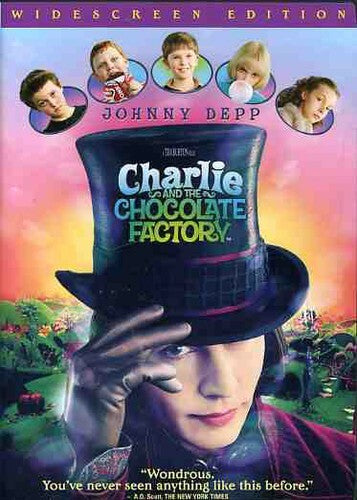 Charlie and the Chocolate Factory (DVD, 2005) Tested slim case cropped artwork.