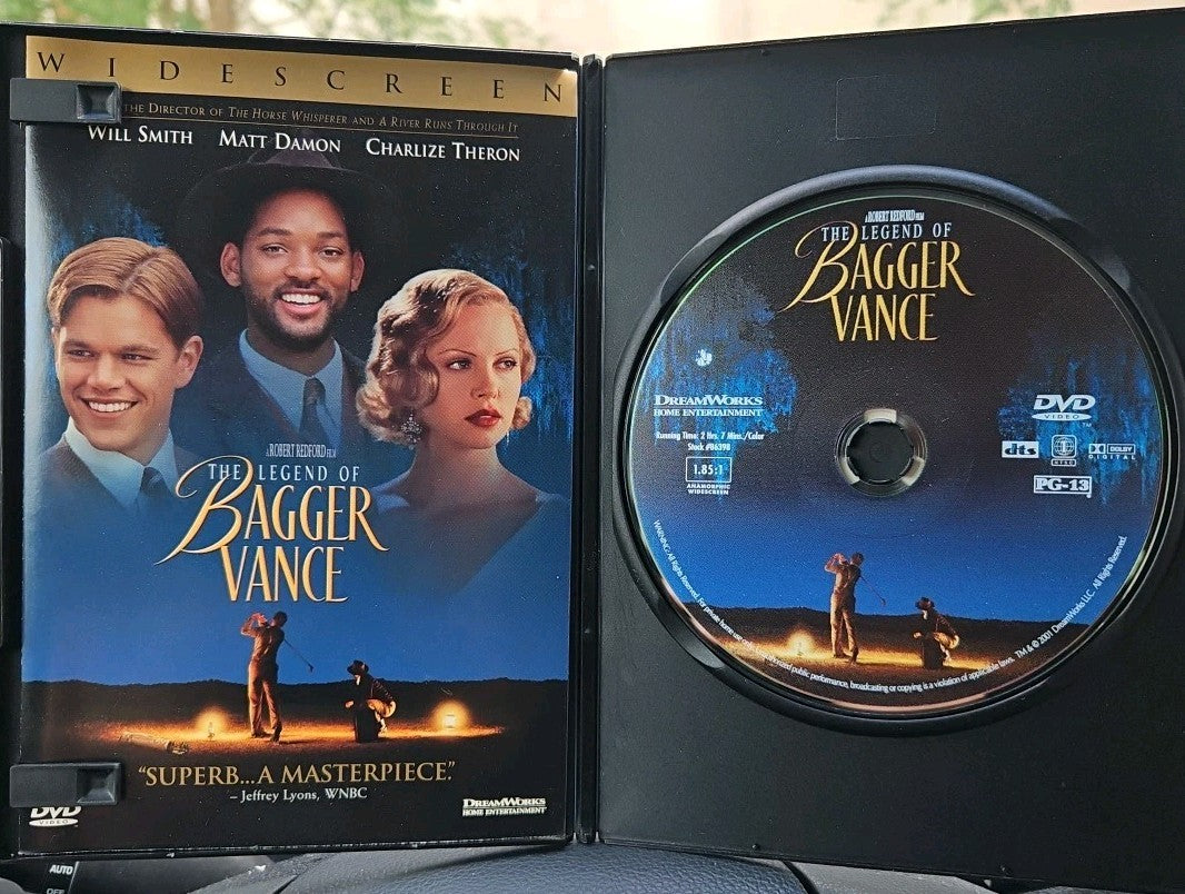 Legend of Bagger Vance (DVD, 2000) Tested. Slim Case. Cropped Artwork