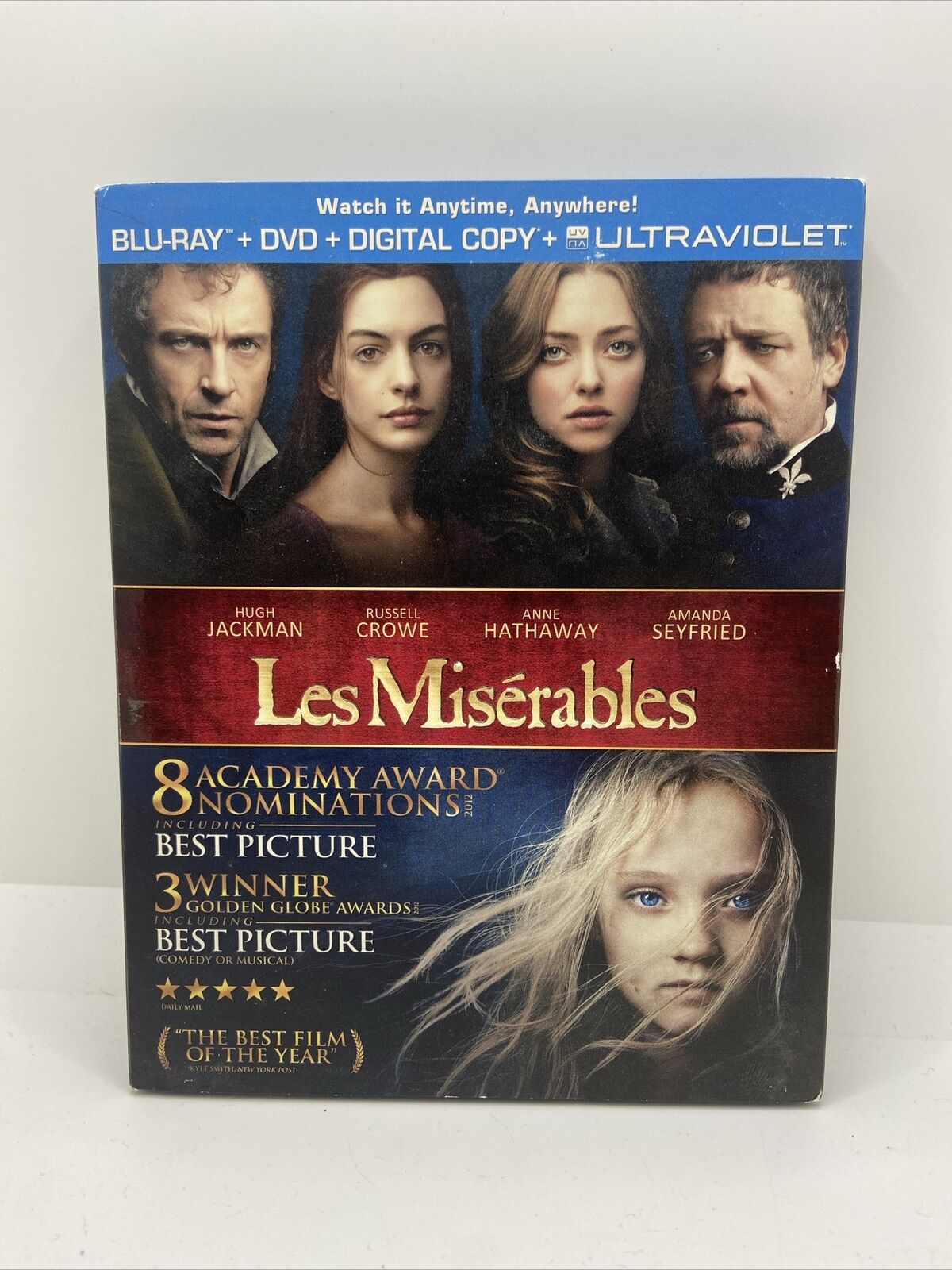 Les Misérables (Blu-ray/DVD, 2013, 2-Disc Set, Includes Digital Copy...