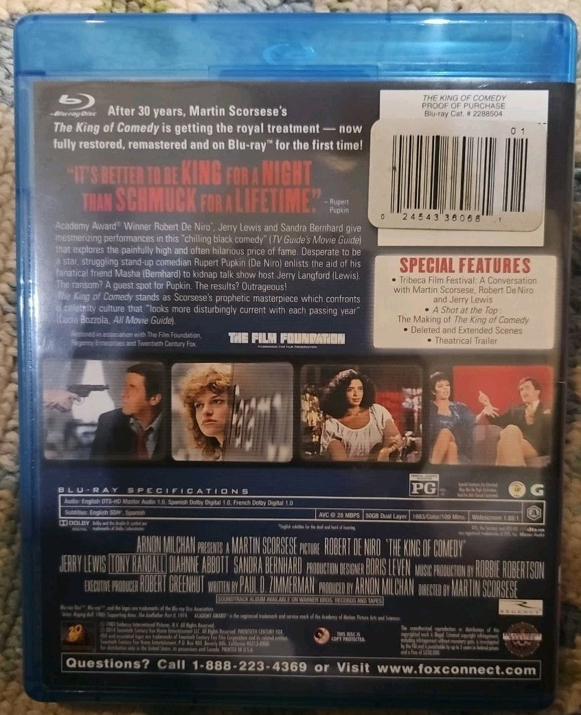 The King of Comedy (Blu-ray) Nre. No Digital Download