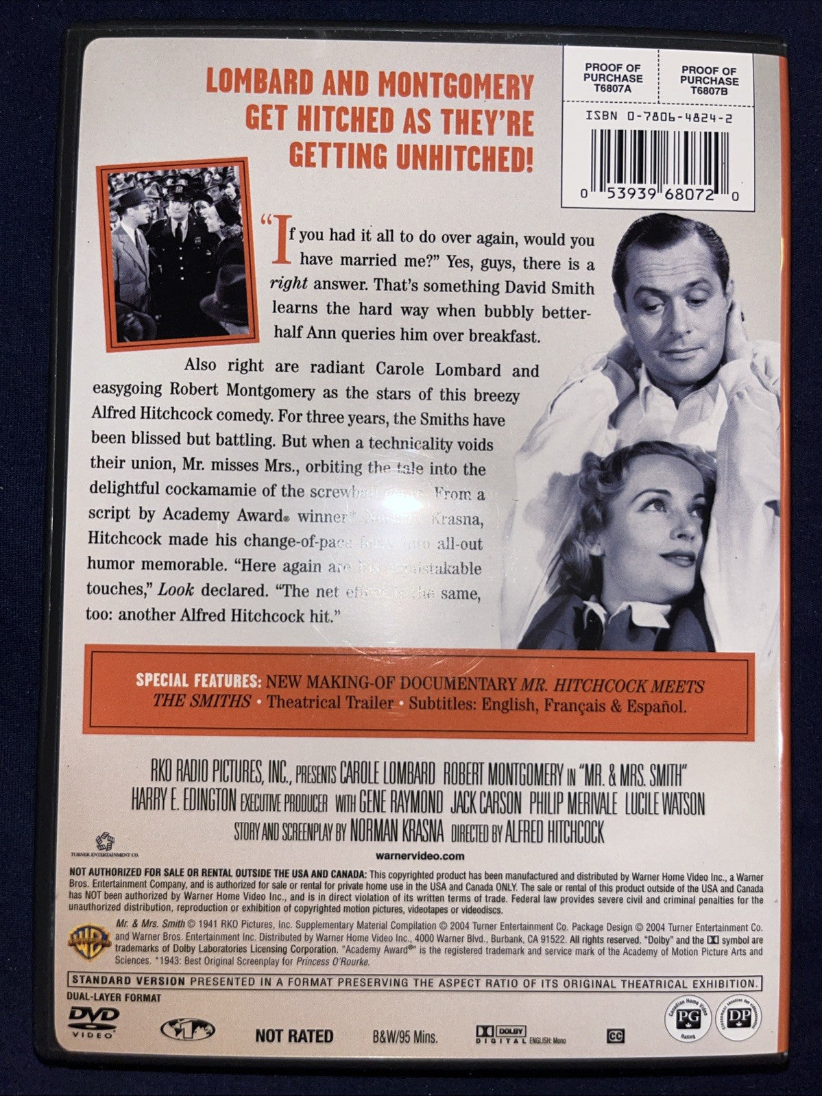 Mr. & Mrs. Smith (DVD, 1941)