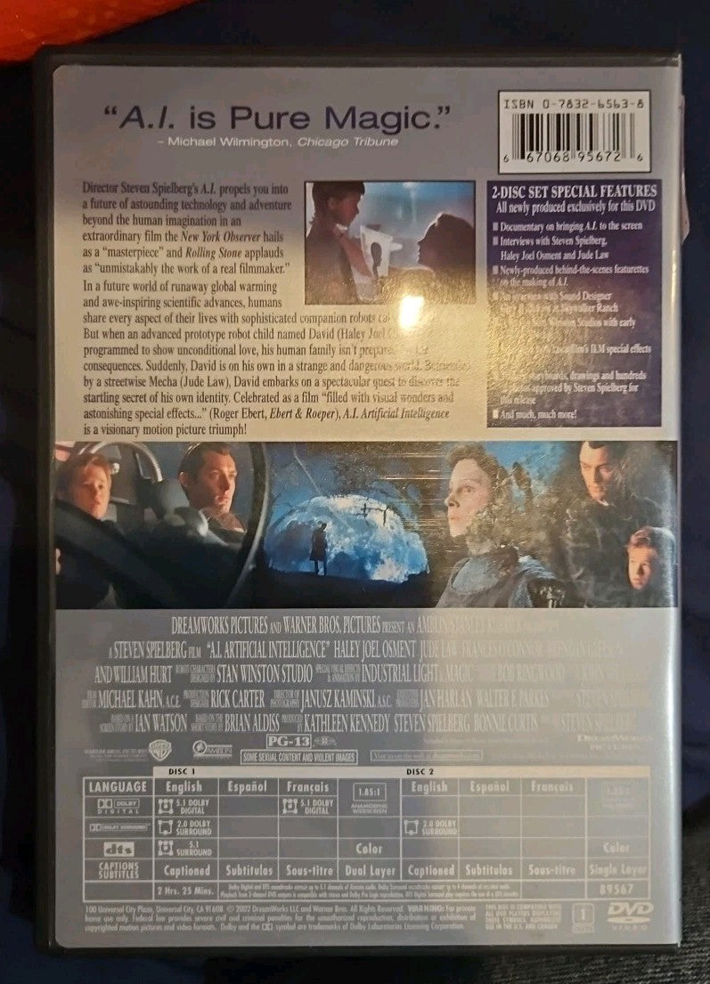 A.I. Artificial Intelligence (DVD, 2001)
