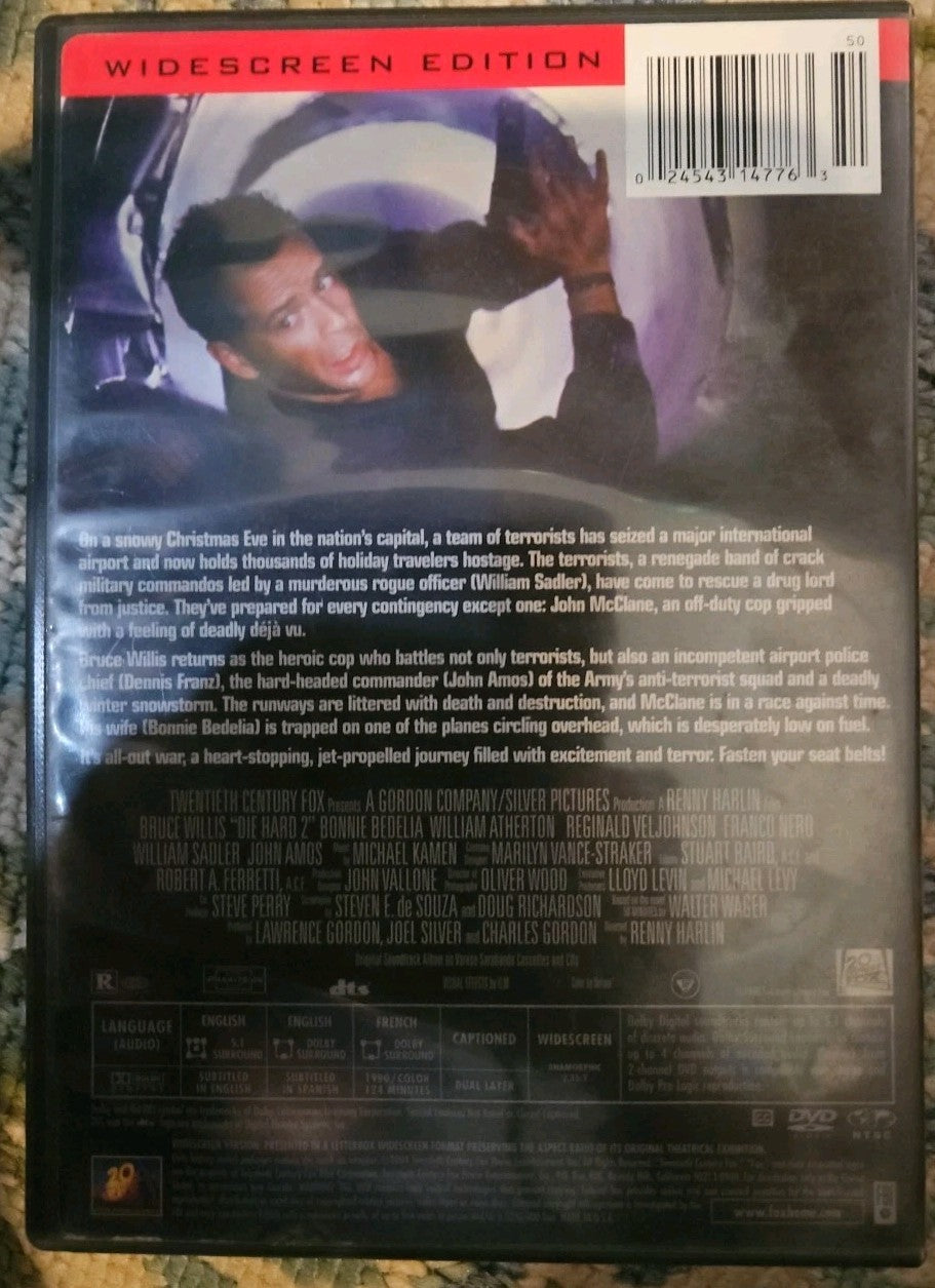 Die Hard 2-Die Harder (DVD, 1990) New. No Digital Download
