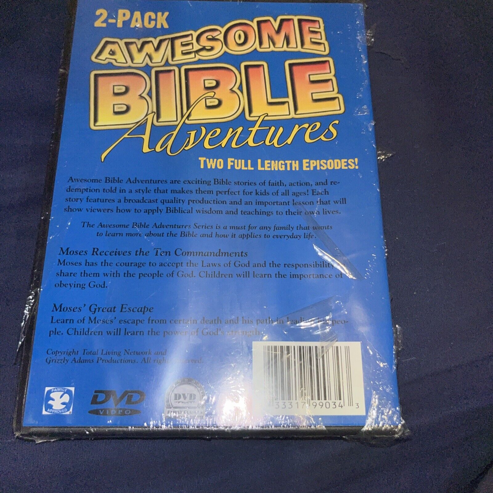 Awesome Bible Adventures: Moses Receives the Ten Commandments & Mose  DVD