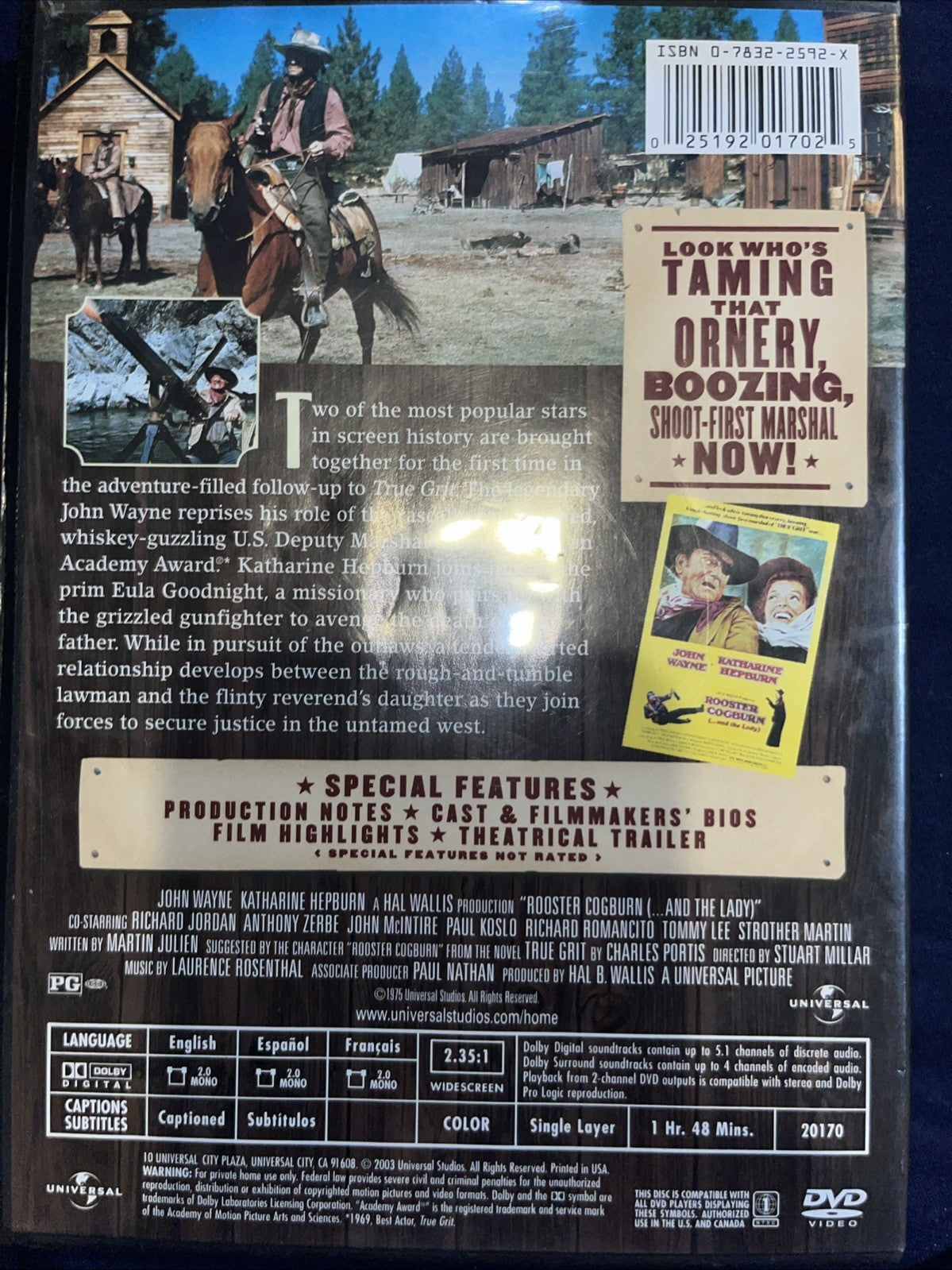 Rooster Cogburn (DVD, 1975) Sealed