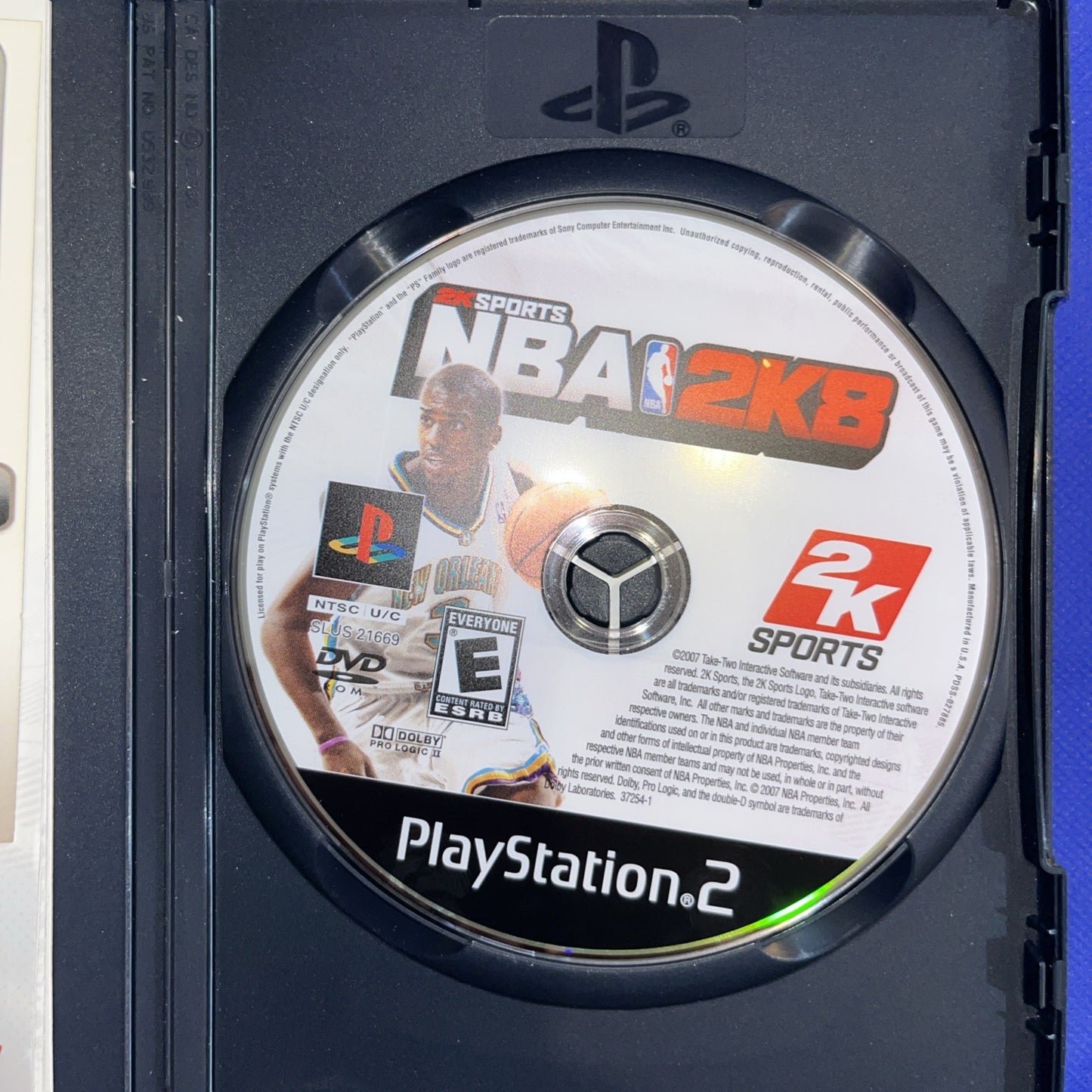 NBA 2K8 (PS2) Original Case + Manual + Tested Disc