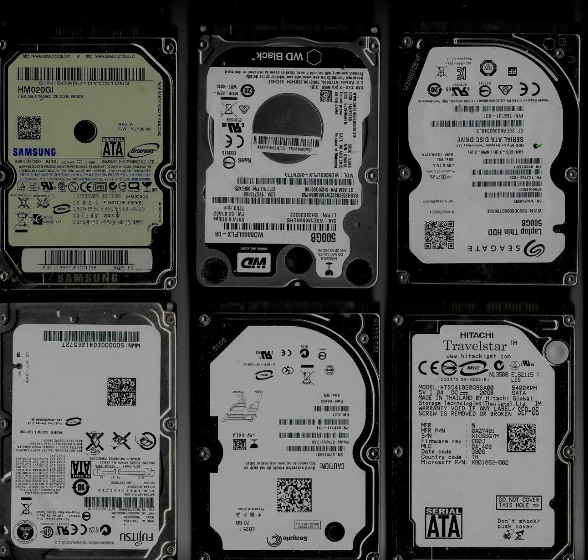 Seagate - Hitachi - HGST - Samsung - Laptop 2.5" Hard Disk Drive