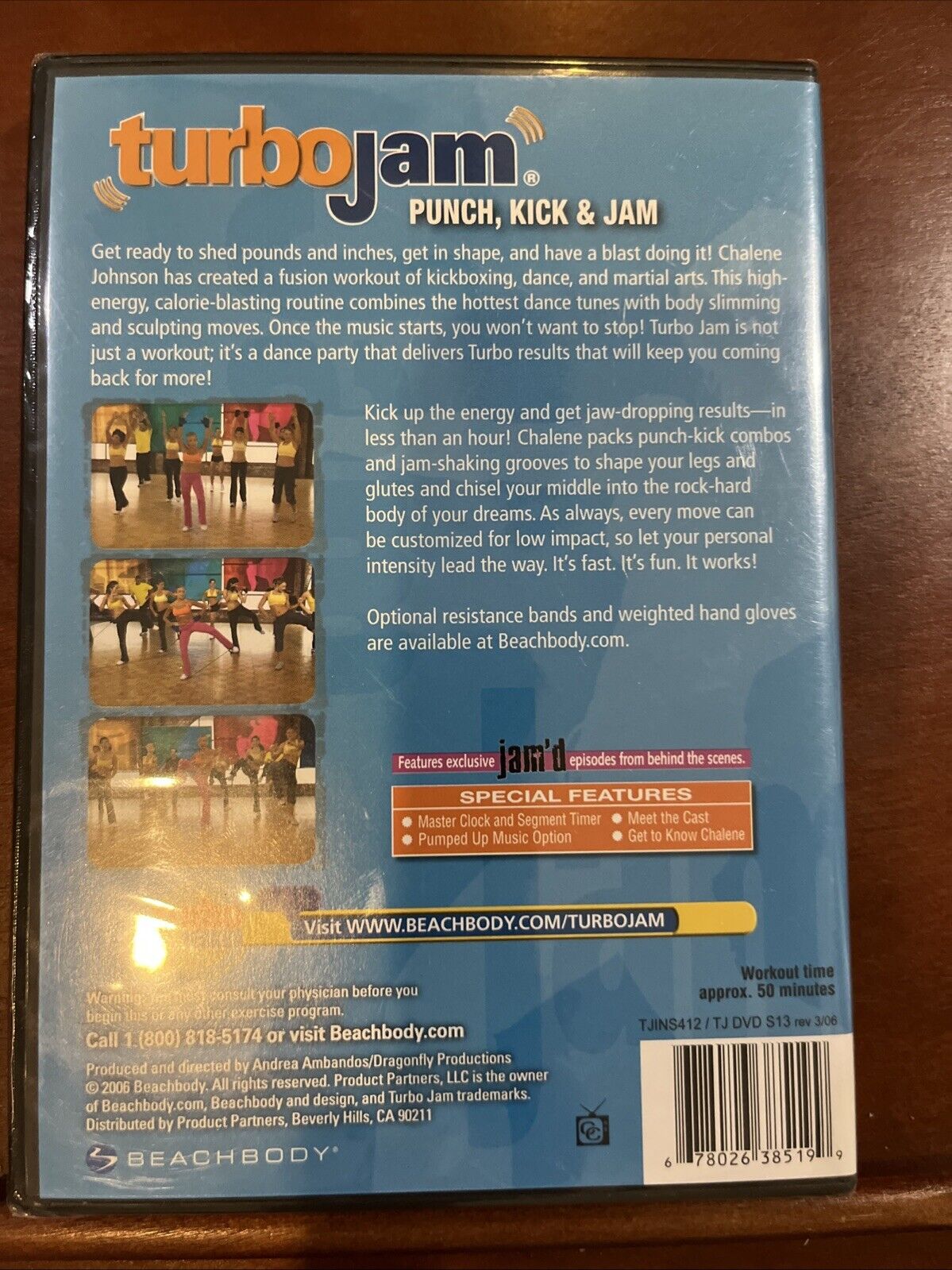 TURBO JAM - Punch Kick Jam BEACHBODY DVD NEW/SEALED
