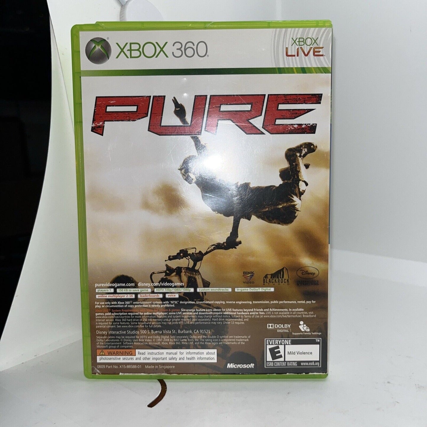 Lego Batman/Pure Xbox 360 Dual Disc's Complete In Box