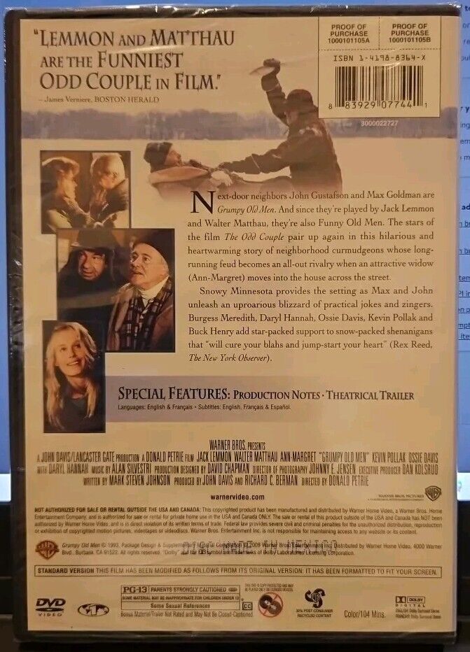 Grumpy Old Men (DVD, 1993)