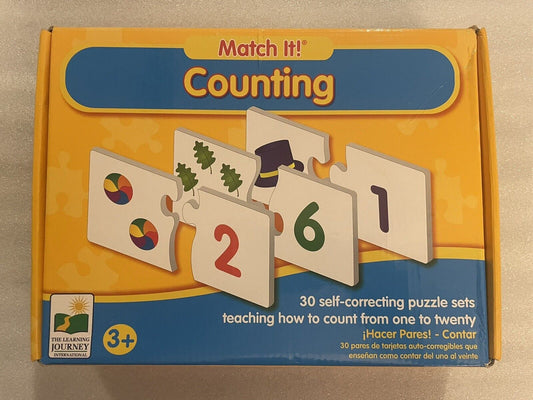 Learning Journey: Match It! Counting 30 Piece Self-Correcting Number Puzzle