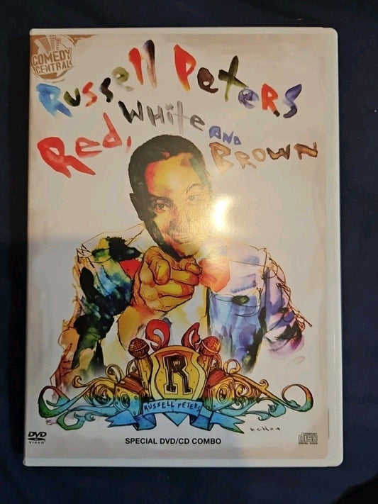 Russell Peters - Red, White and Brown (DVD, 2009, CD Included Sensormatic)