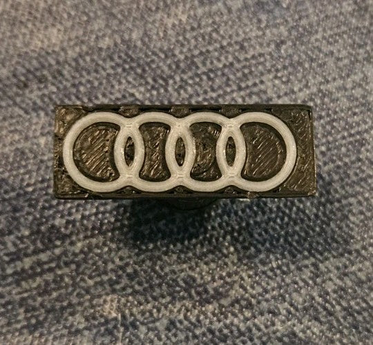 Fits Audi Tire Valve Cap / Shrader Stem Cap - Glows In The Dark! 5-Pack