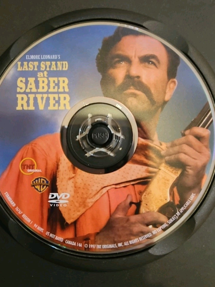 Last Stand at Saber River (DVD, 1997) Slim Case. Cropped Sleeve
