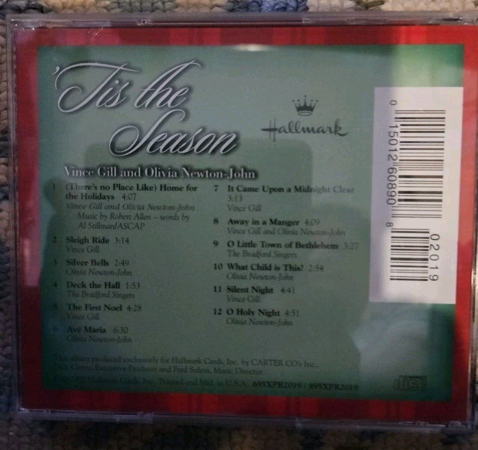 Hallmark - Tis The Season by Vince Gill and Olivia Newton-John (CD, 2000) New