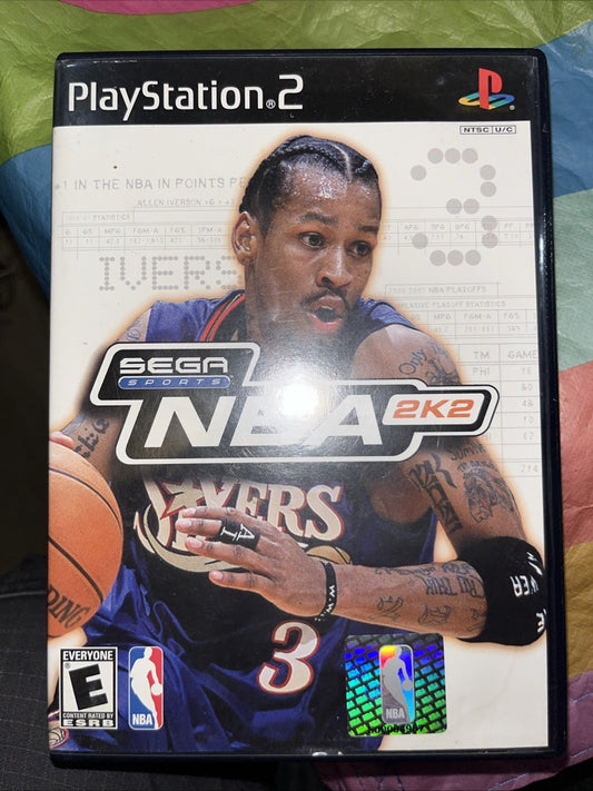 NBA 2K2 Greatest Hits (PS) Tested. Stained Insert. Name On Disc