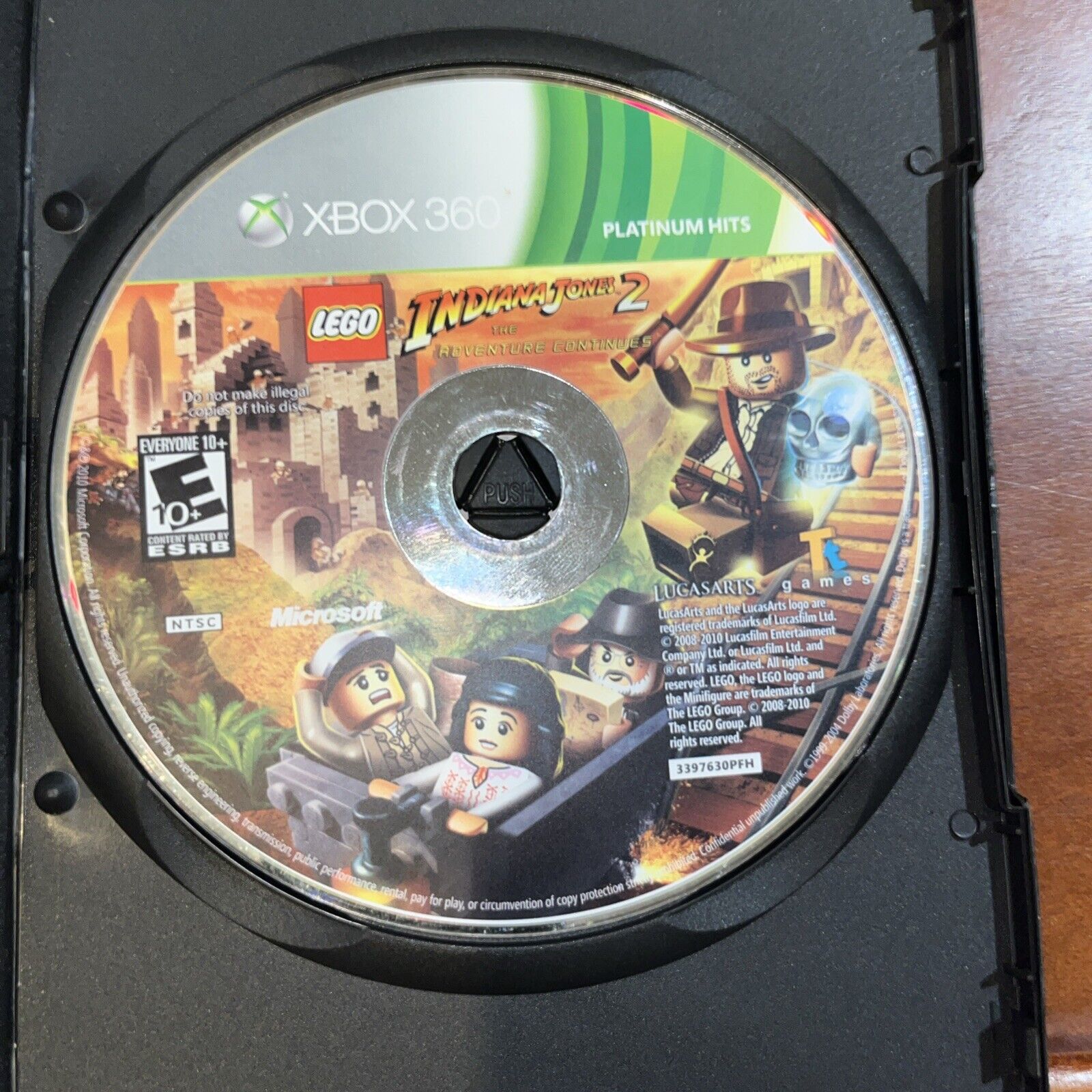 Lego Indiana Jones 2 Adventurous Continue For Xbox 360. New Case. No Artwork