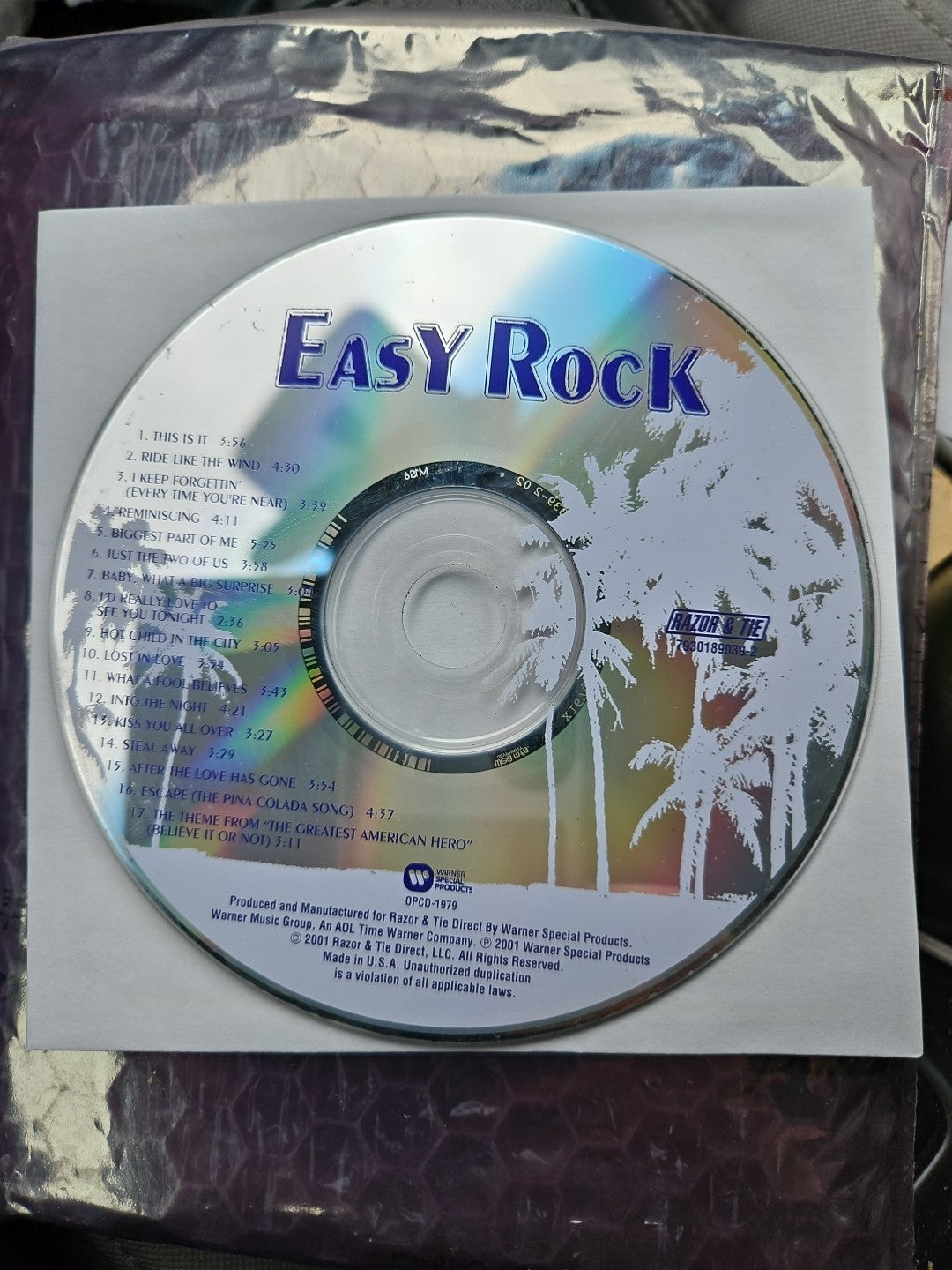 Easy Rock by Various Artists (CD, Oct-2001) Disc. Only. Tested