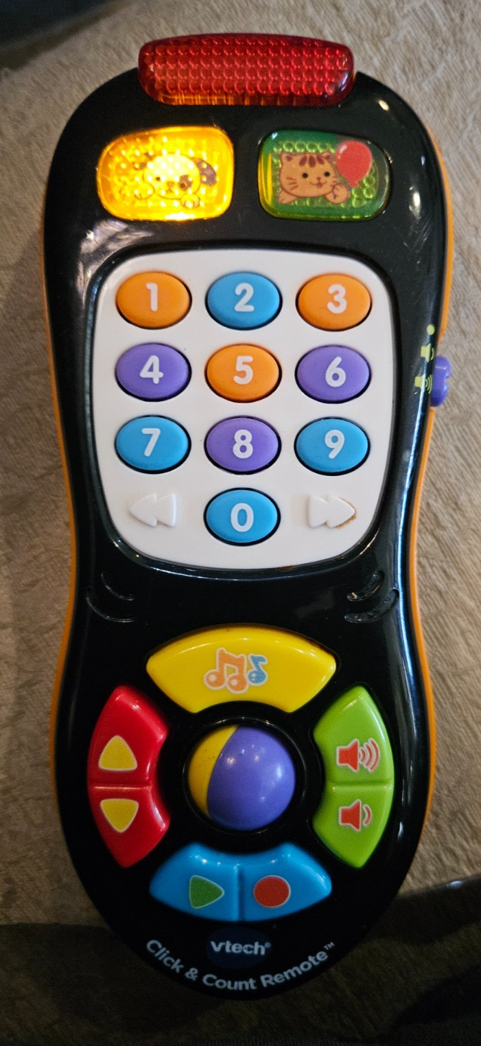 VTech Click and Count Remote Toy for Toddlers Electronic Learning Fun - Tested