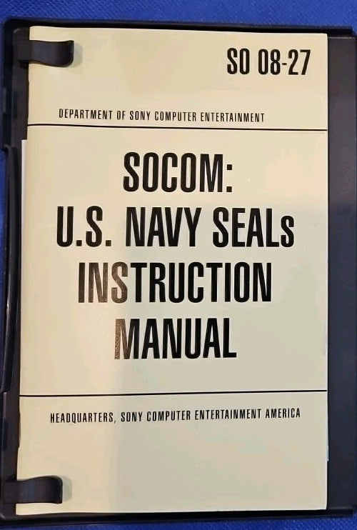 SOCOM: U.S. Navy SEALs (PS2) Tested. No Scratches. W/Manual. New Case. Resealed