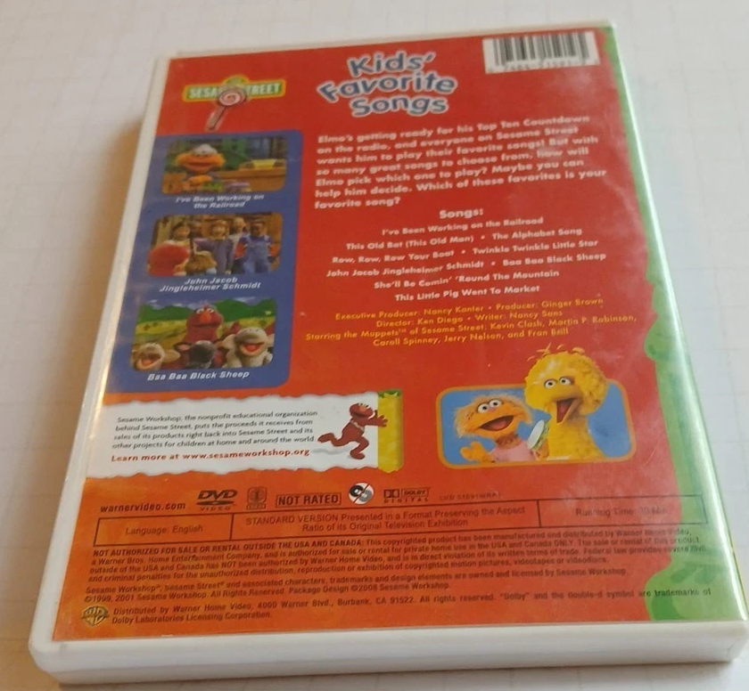 Kids Favorite Songs (DVD) new