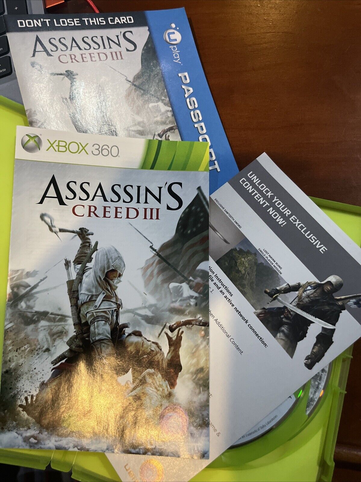 Assassin’s Creed 3 GameStop Edition ( Xbox 360) CIB. New Case. Tested