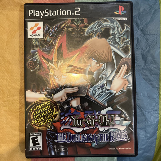 Yu-Gi-Oh-Duelist of the Roses (PS2) Tested. No Manual. No Cards. Original Case