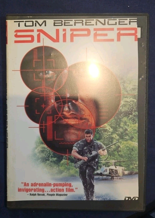Sniper (DVD, 1993) Slimcase. Artwork Cropped. Tested