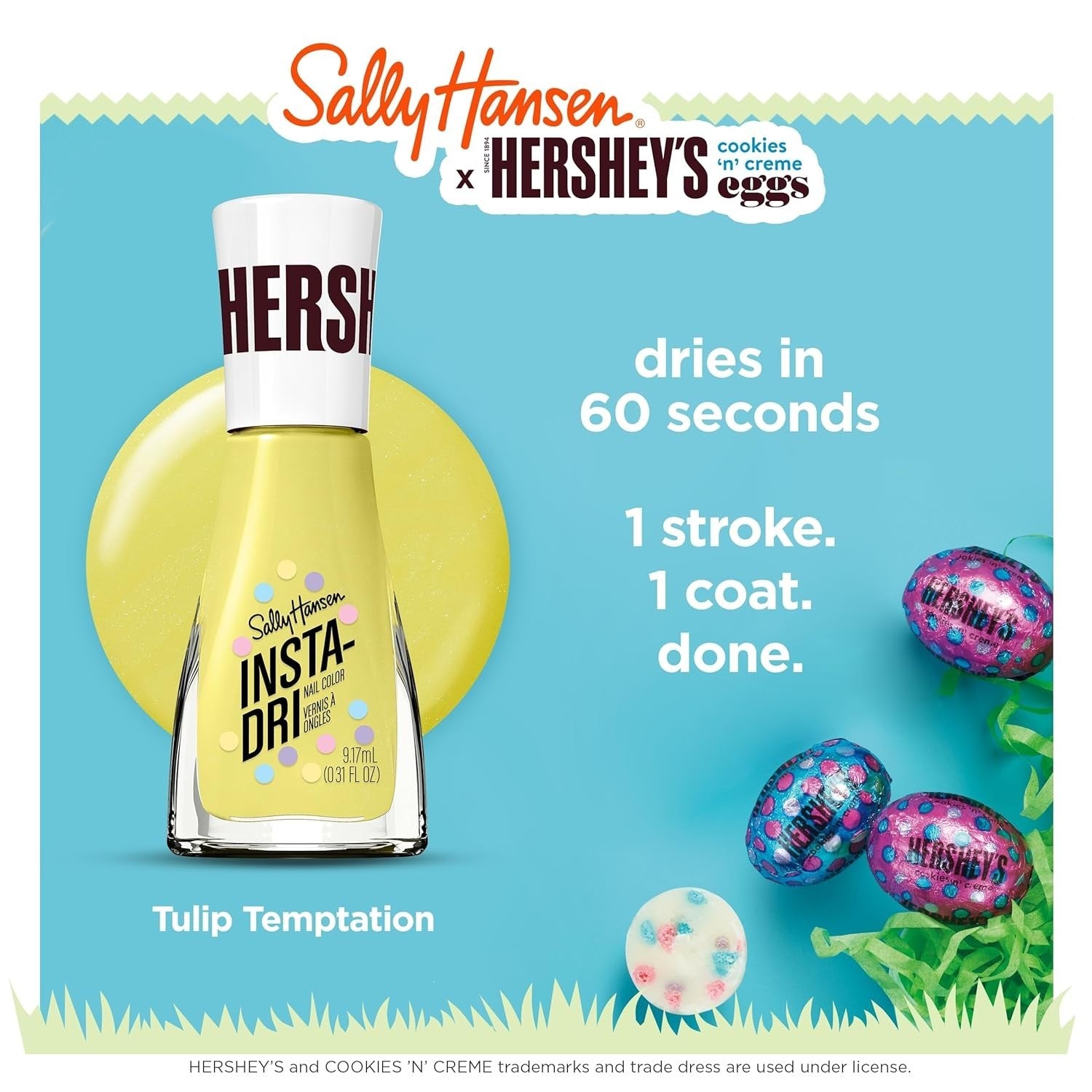 Hershey's Cookie 'n' Cream Eggs - 784 - Sally Henson Insta-Dri Nail Polish .31oz