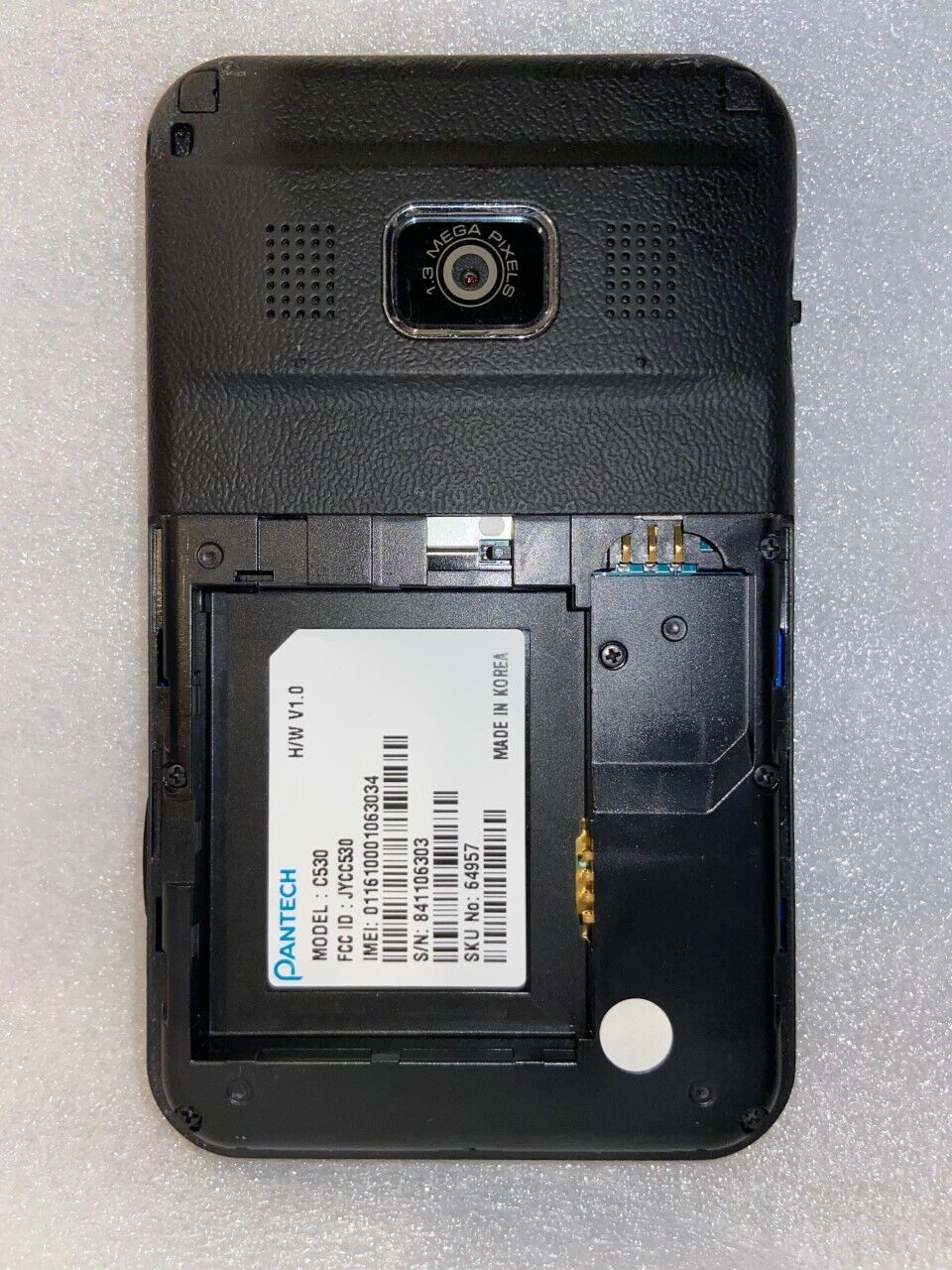  Pantech Slate C530 - Black (AT&T) Cellular Phone