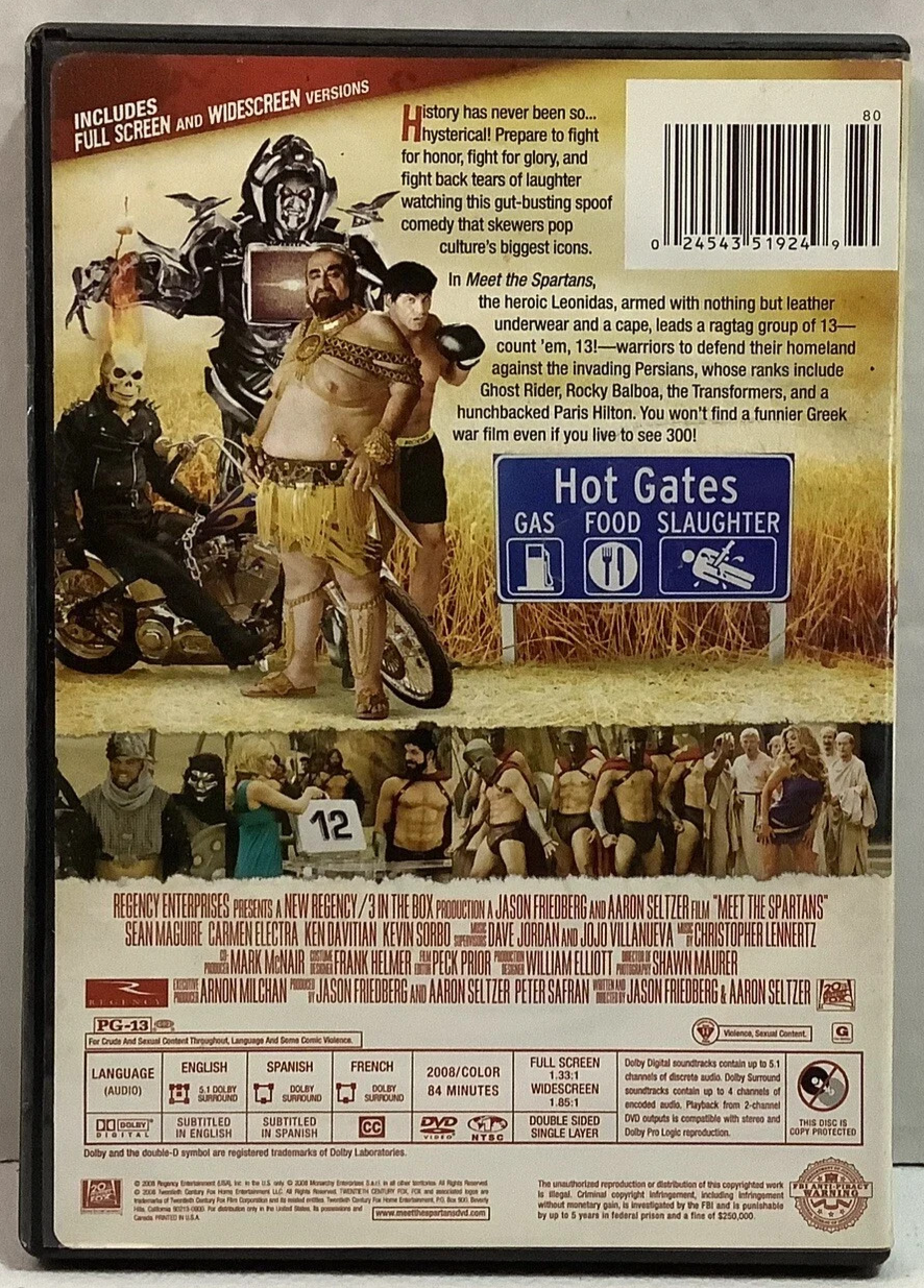 Meet The Spartans (DVD) Brand New