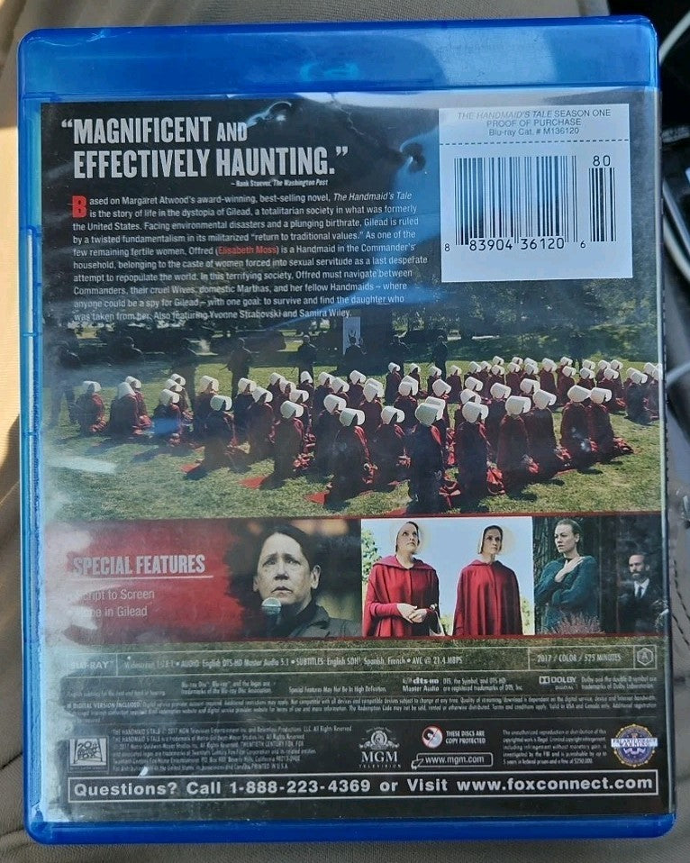 The Handmaid’S Tale: Season One (Blu-ray, 2017) Brand new sealed no digital down