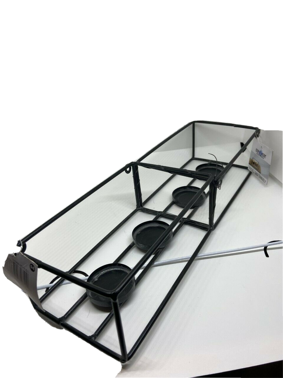 7.25" x 5" x 4" Square Metal 2 x 2" Diameter Votive Holder (Quantity = 2)