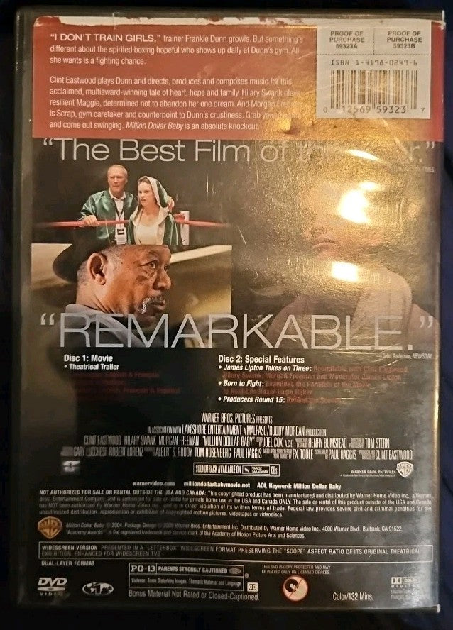 Million Dollar Baby (DVD, 2005, 2-Disc Set, Widescreen)