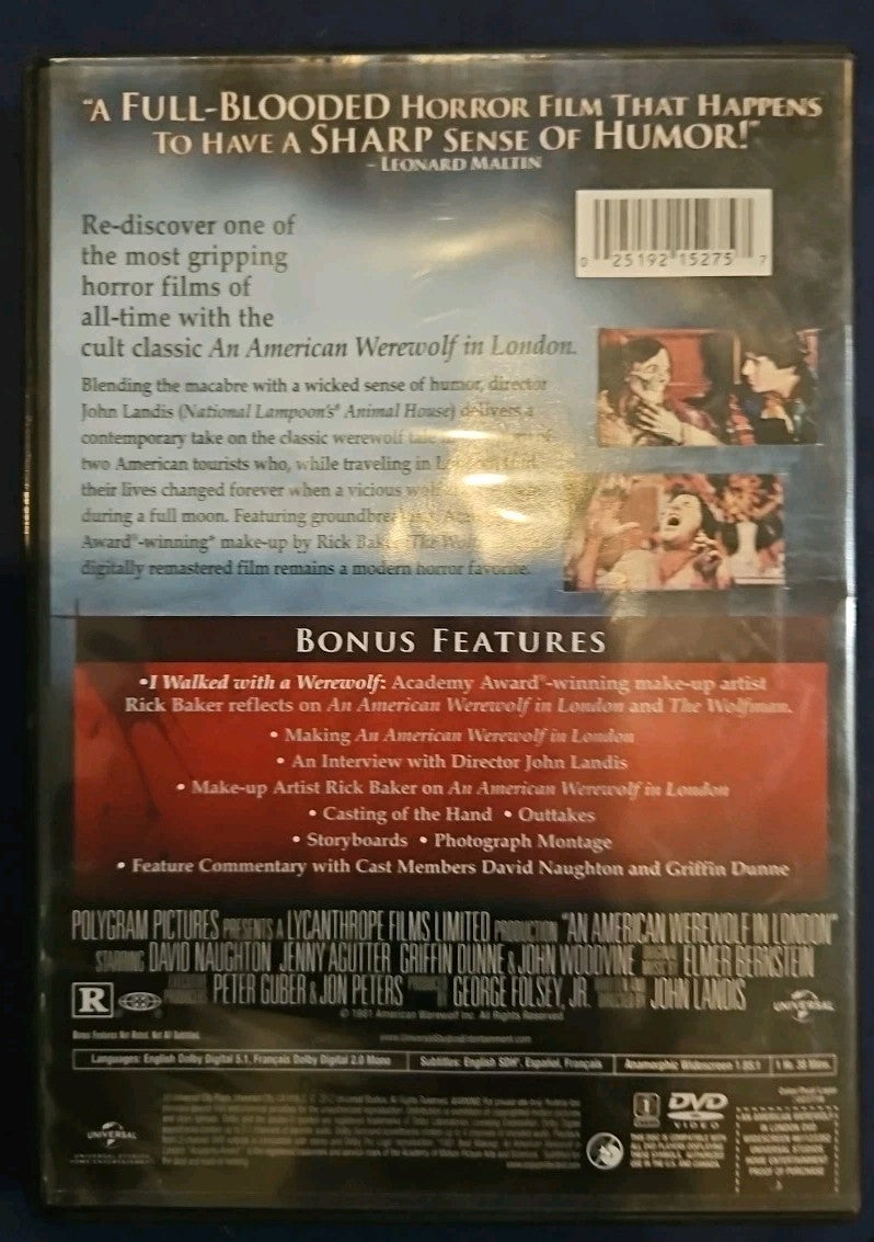An American Werewolf in London (DVD, 1981)