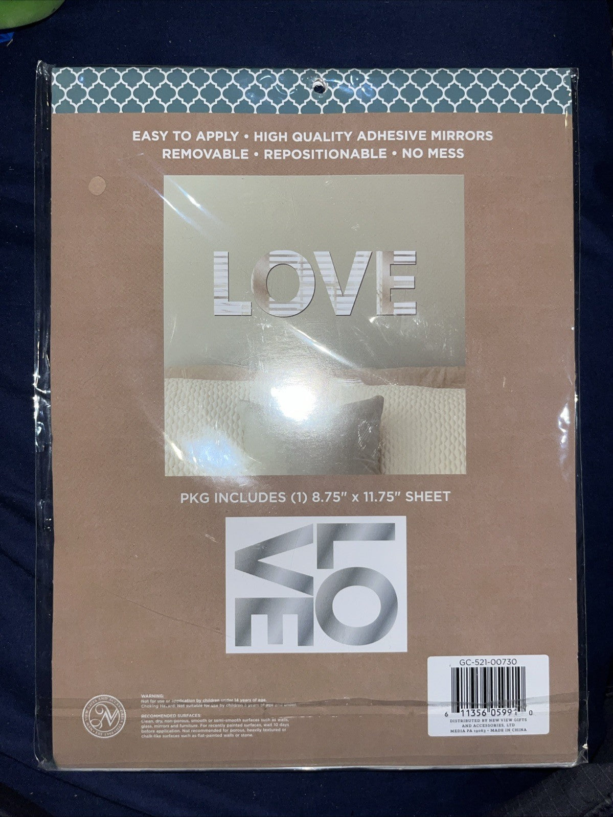 Self Adhesive Wall Mirrors LOVE