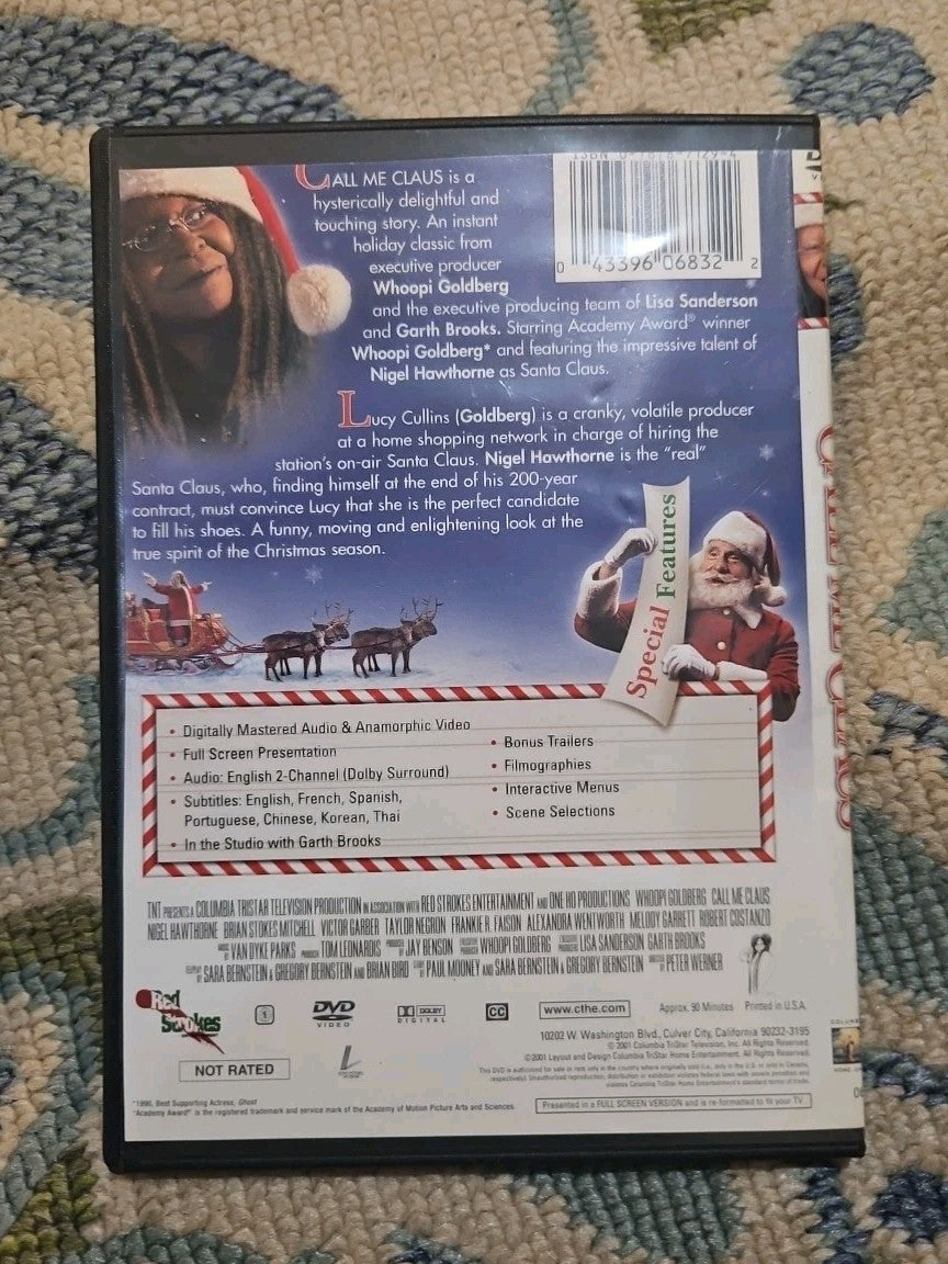 Call Me Claus (DVD, 2001) tested slim case cropped artwork.