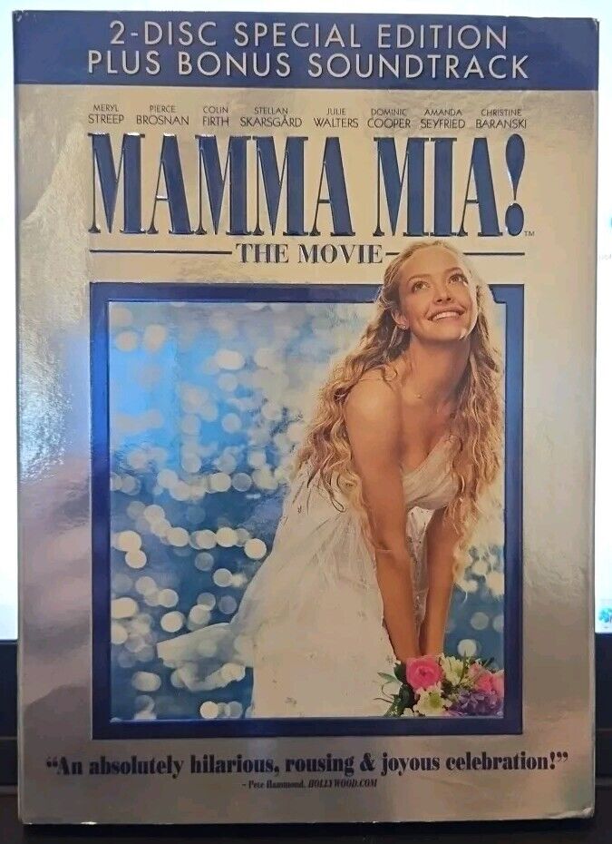 Mamma Mia! (DVD, 2008) Tested. W/slipcover