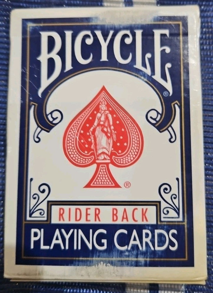 Bicycle Rider Back Poker Playing Cards Blue New Sealed 